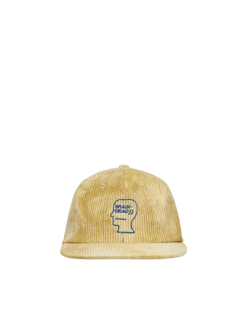 商品Brain Dead|Bleach Cord Logo Head Cap Yellow,价格¥292,第1张图片