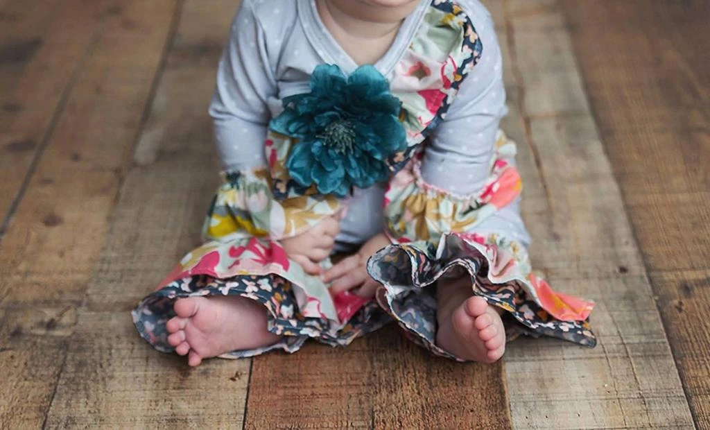商品Haute Baby|Haute Baby - Baby Girls Gracie's Garden 2 Pc. Criss Cross Set,价格¥532,第2张图片详细描述