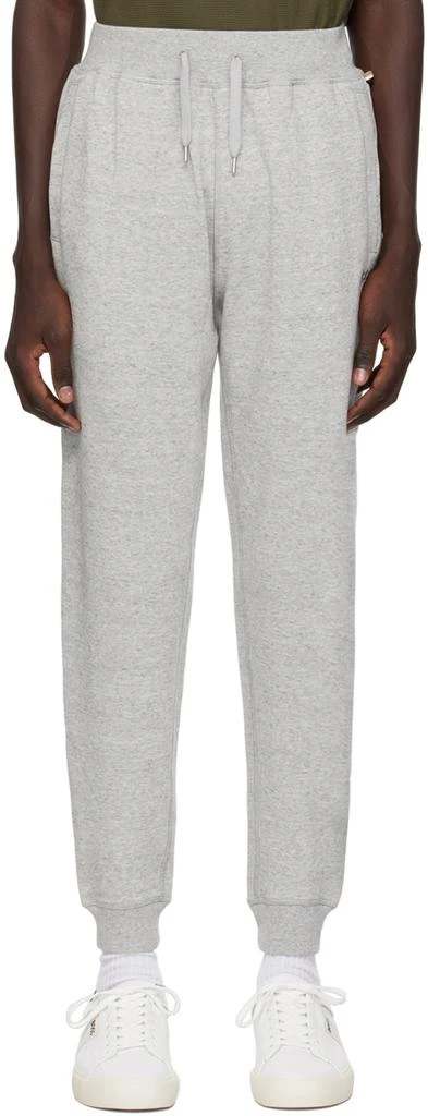 商品Hugo Boss|Gray Embroidered Sweatpants,价格¥884,第1张图片