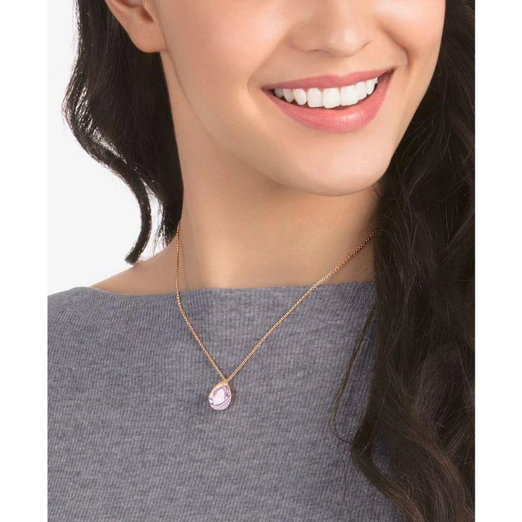 商品Swarovski|Rose Gold-Tone Pavé & Pink Crystal Pendant Necklace,价格¥741,第2张图片详细描述