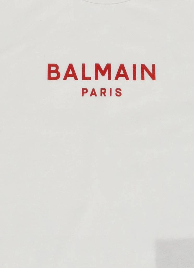 商品Balmain|Balmain Kids Logo Printed Crewneck T-Shirt,价格¥888,第3张图片详细描述