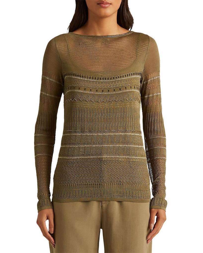 商品Ralph Lauren|Semi Sheer Lightweight Sweater,价格¥657,第1张图片
