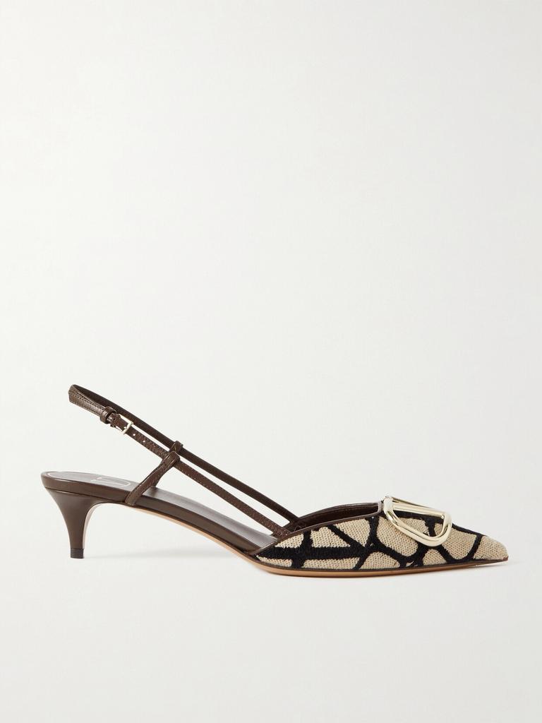 送料関税込■VALENTINO GARAVANI■VLogo Signature 40 パンプス Valentino Garavani VLogo Signature Slingback Pumps 40MM