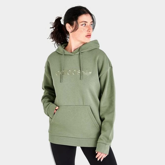 商品Adidas|Women's adidas Originals Linear Boyfriend Hoodie,价格¥185,第1张图片