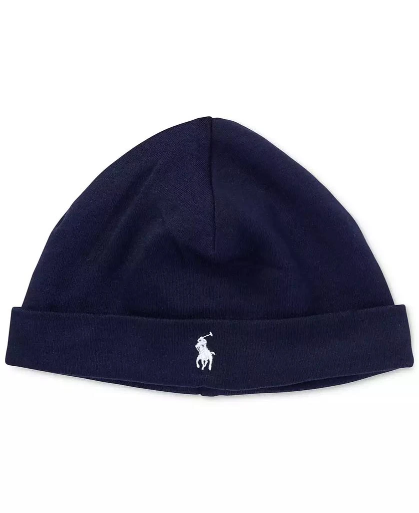 商品Ralph Lauren|Baby Boys Cotton Jersey Fold Over Beanie,价格¥153,第1张图片