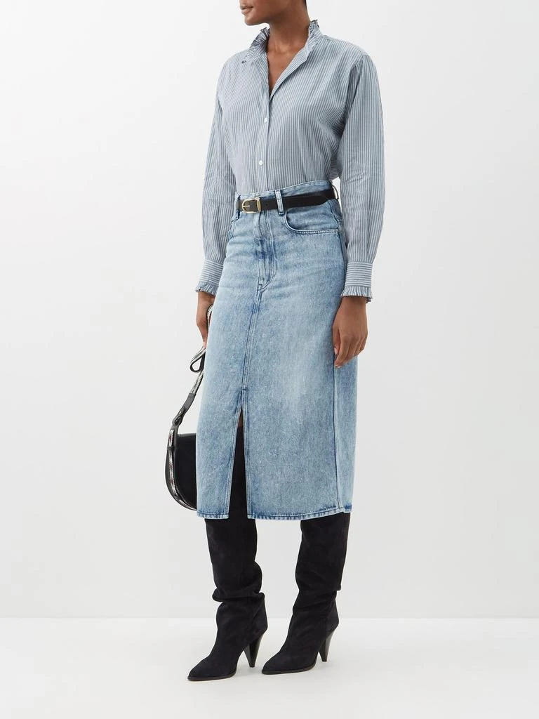 商品Isabel Marant Étoile|Tilauria stretch-denim midi skirt,价格¥1615,第2张图片详细描述