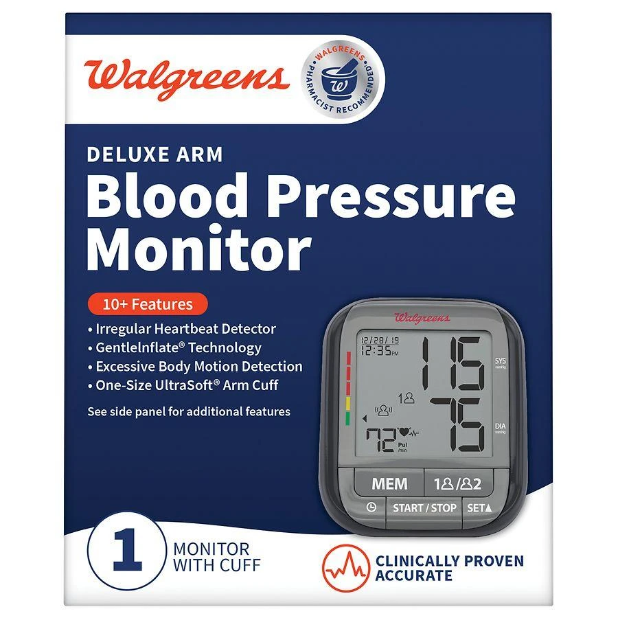 商品Walgreens|Deluxe Arm Blood Pressure Monitor,价格¥502,第1张图片