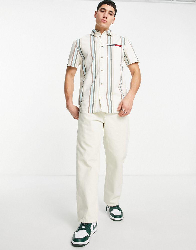 Tommy Hilfiger条纹短袖衬衫商品第3张图片规格展示
