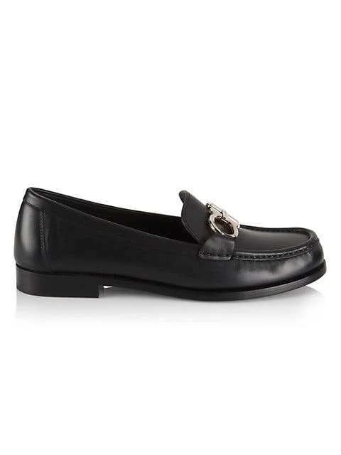 Gancini Buckle Leather Loafers 商品