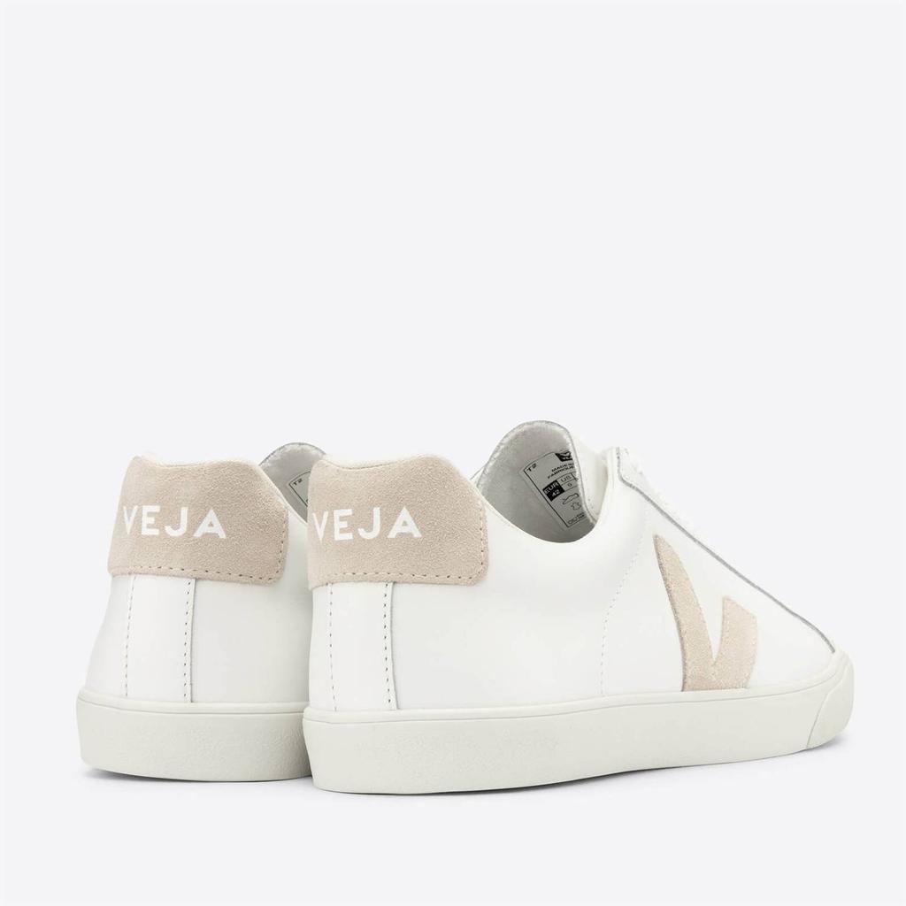 Veja Women's Esplar Leather Low Top Trainers - Extra White/Sable商品第3张图片规格展示