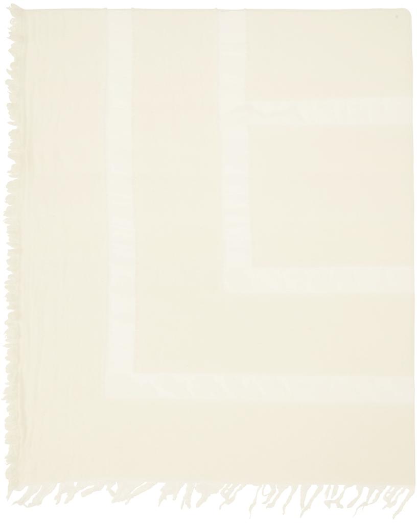Off-White Cashmere Monogram Travel Scarf商品第1张图片规格展示