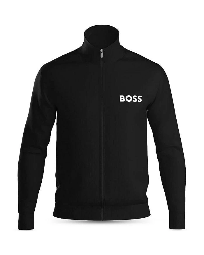 商品Hugo Boss|Ease Cotton Logo Print Full Zip Jacket,价格¥735,第4张图片详细描述