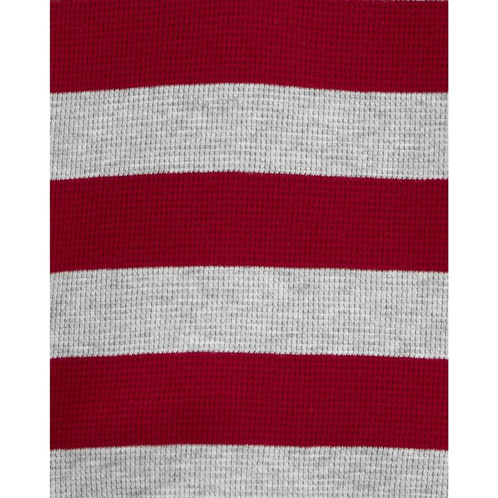 Toddler Boys Striped Henley T-shirt商品第2张图片规格展示
