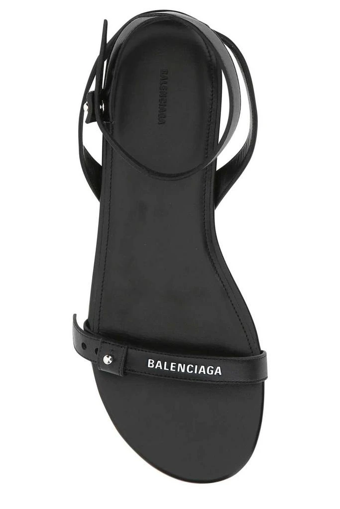 商品Balenciaga|Balenciaga Logo Printed Strap Ankle Sandals,价格¥4811,第3张图片详细描述