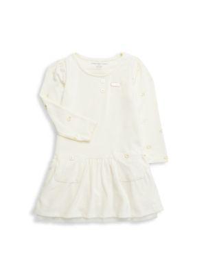 Little Girl’s 2-Piece Shirt & Dropped Waist Dress Set商品第1张图片规格展示