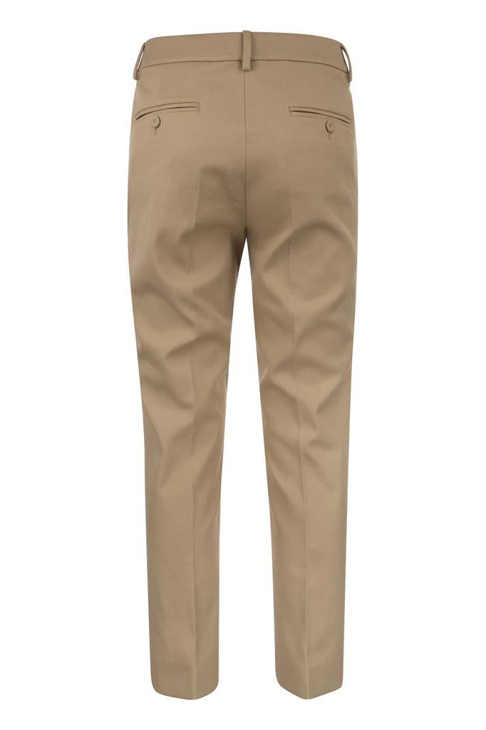 WEEKEND MAX MARA VITE - Cotton twill trousers商品第2张图片规格展示