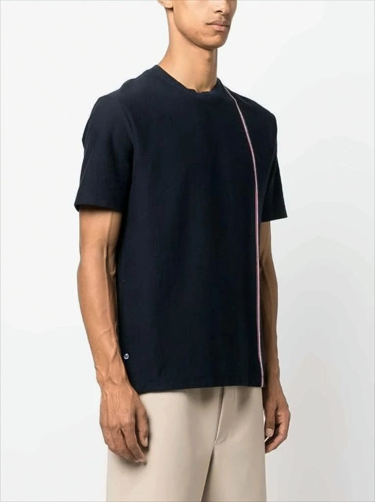 商品Thom Browne|Short-Sleeved Crew Neck T-Shirt With Vertical Stripe Detail,价格¥5479,第4张图片详细描述