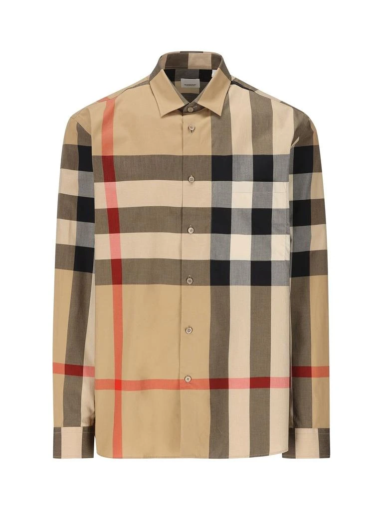 商品Burberry|Burberry Checked Button-Up Shirt,价格¥4299,第1张图片详细描述