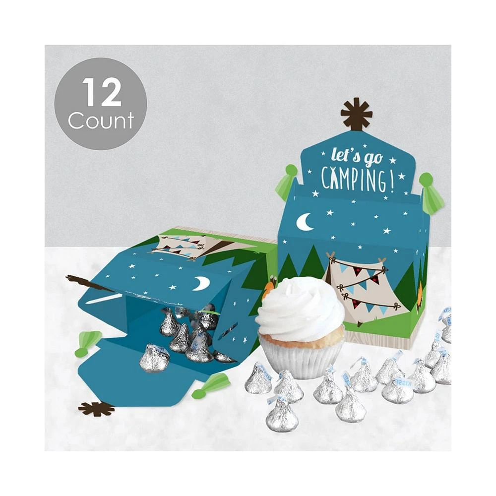 商品Big Dot of Happiness|Happy Camper - Treat Box Party Favors - Camping Baby Shower or Birthday Party Goodie Gable Boxes - Set of 12,价格¥142,第3张图片详细描述