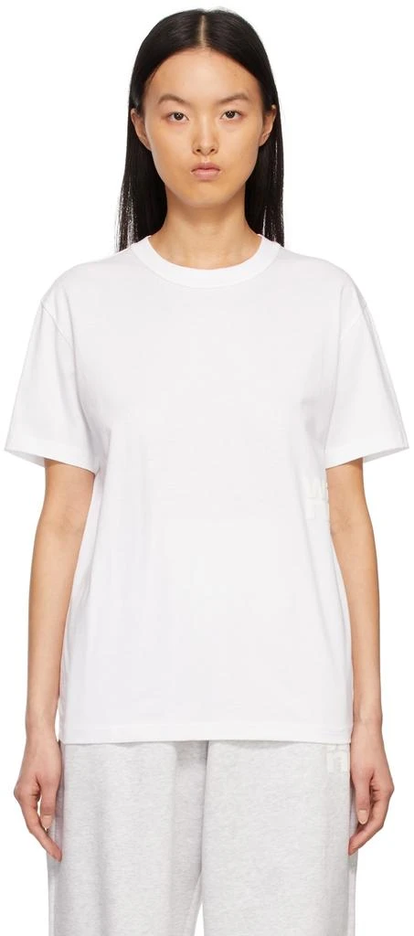 商品Alexander Wang|White Puff Logo Jersey T-Shirt,价格¥488,第1张图片