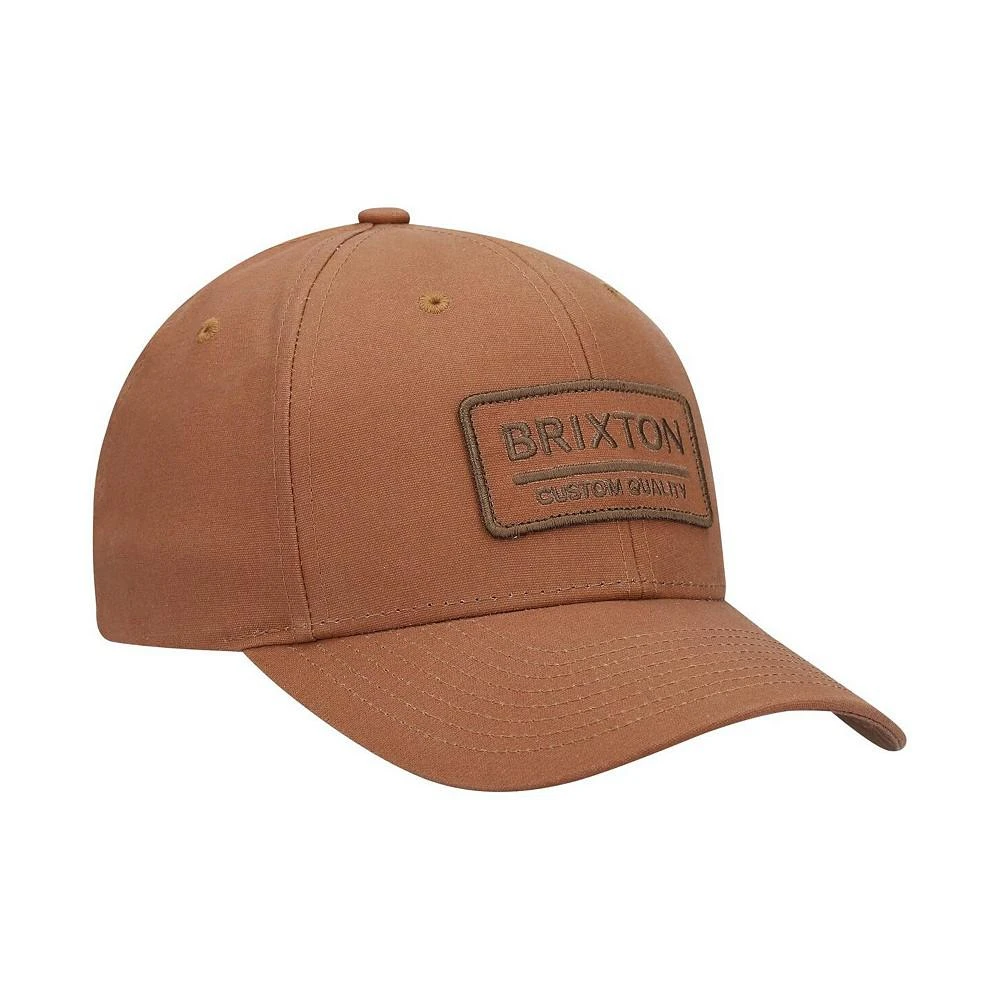 商品Brixton|Men's Brown Palmer Proper Crossover Snapback Hat,价格¥165,第3张图片详细描述