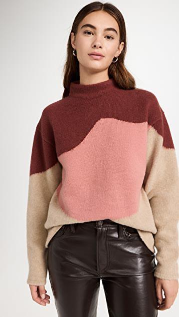商品Theory|Brushed Intarsia Sweater,价格¥3294,第1张图片