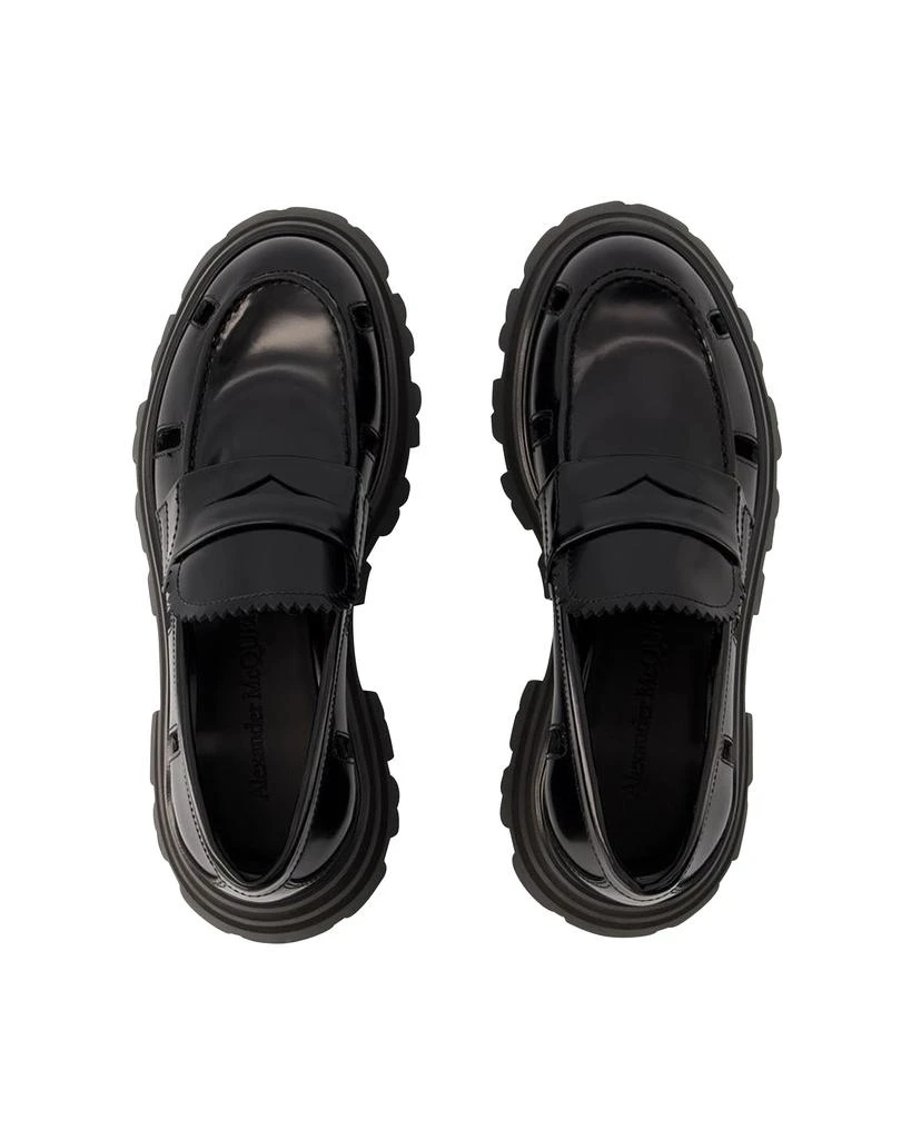 商品Alexander McQueen|Wander Ankle Boots - Alexander Mcqueen - Black/White - Leather,价格¥8299,第4张图片详细描述