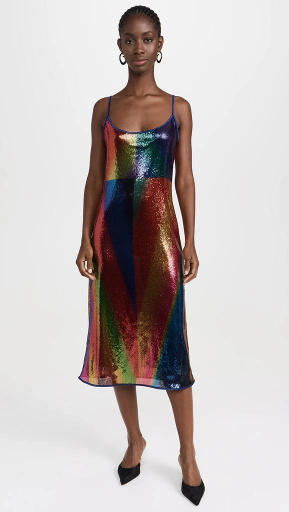 Sequin Spectral Gradient Slip Dress 商品