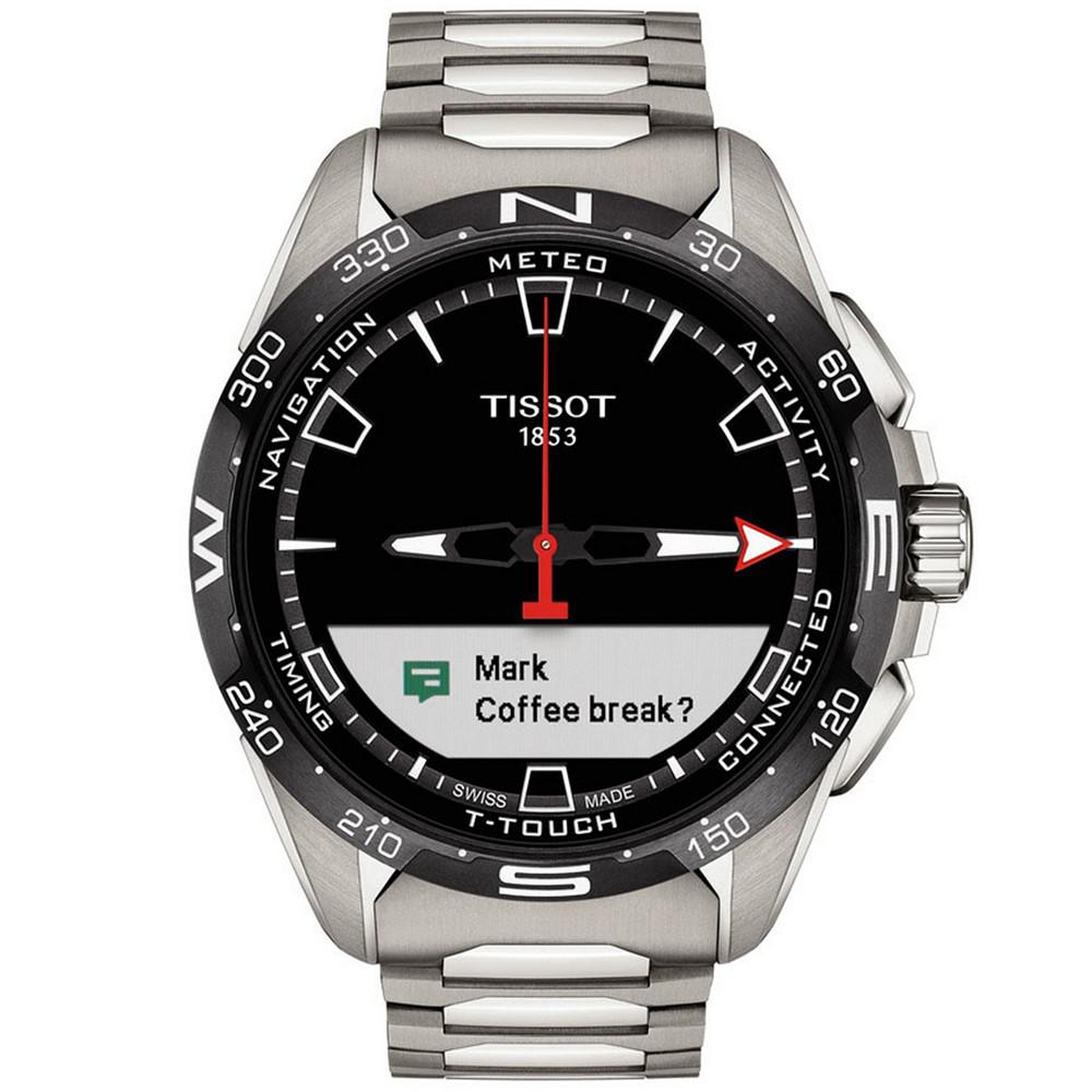 Men's Swiss T-Touch Connect Solar Titanium Bracelet Smart Watch 48mm商品第9张图片规格展示