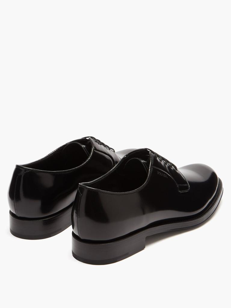 商品Prada|Spazzolato-leather Derby shoes,价格¥5832,第6张图片详细描述