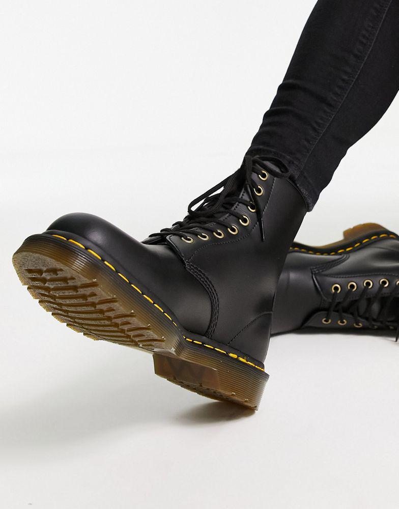 Dr Martens vegan 1460 8-eye boots in black商品第2张图片规格展示