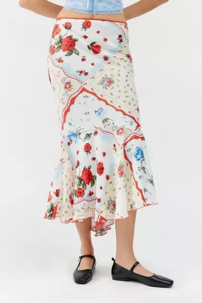 商品Kimchi Blue|Kimchi Blue Skylar Tulip Midi Skirt,价格¥529,第2张图片详细描述