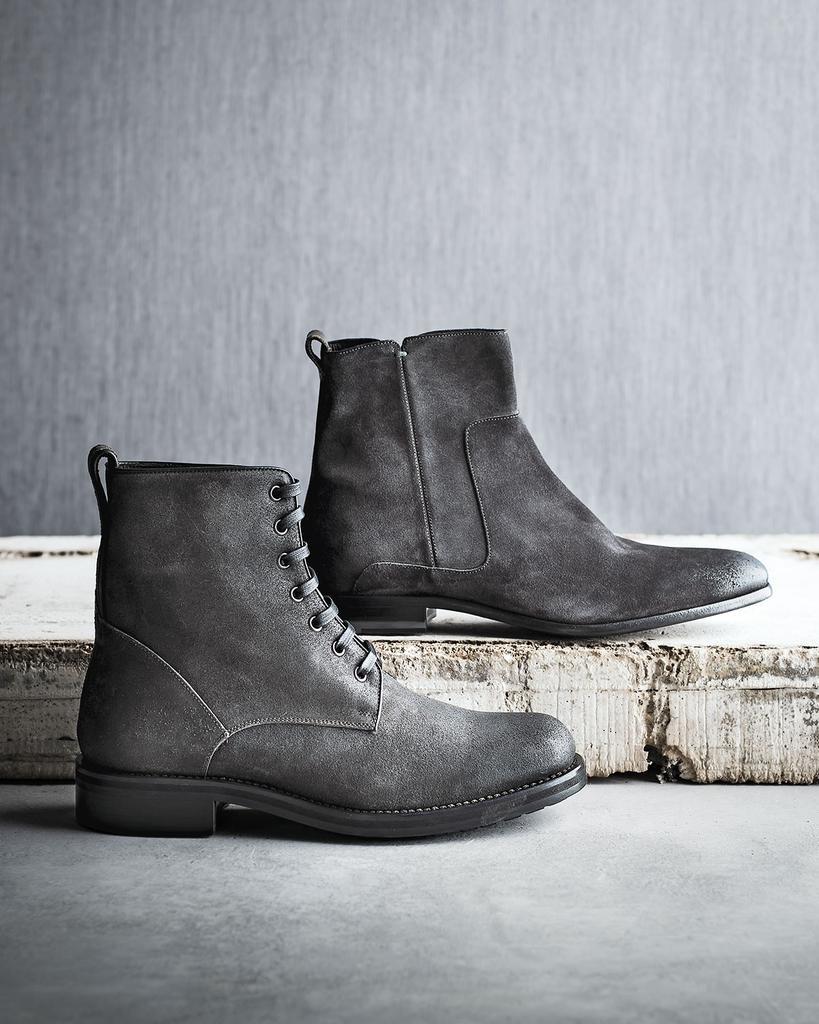 商品Vince|Carter Waxed Carbon Lace-Up Boot, Charcoal,价格¥1817,第7张图片详细描述