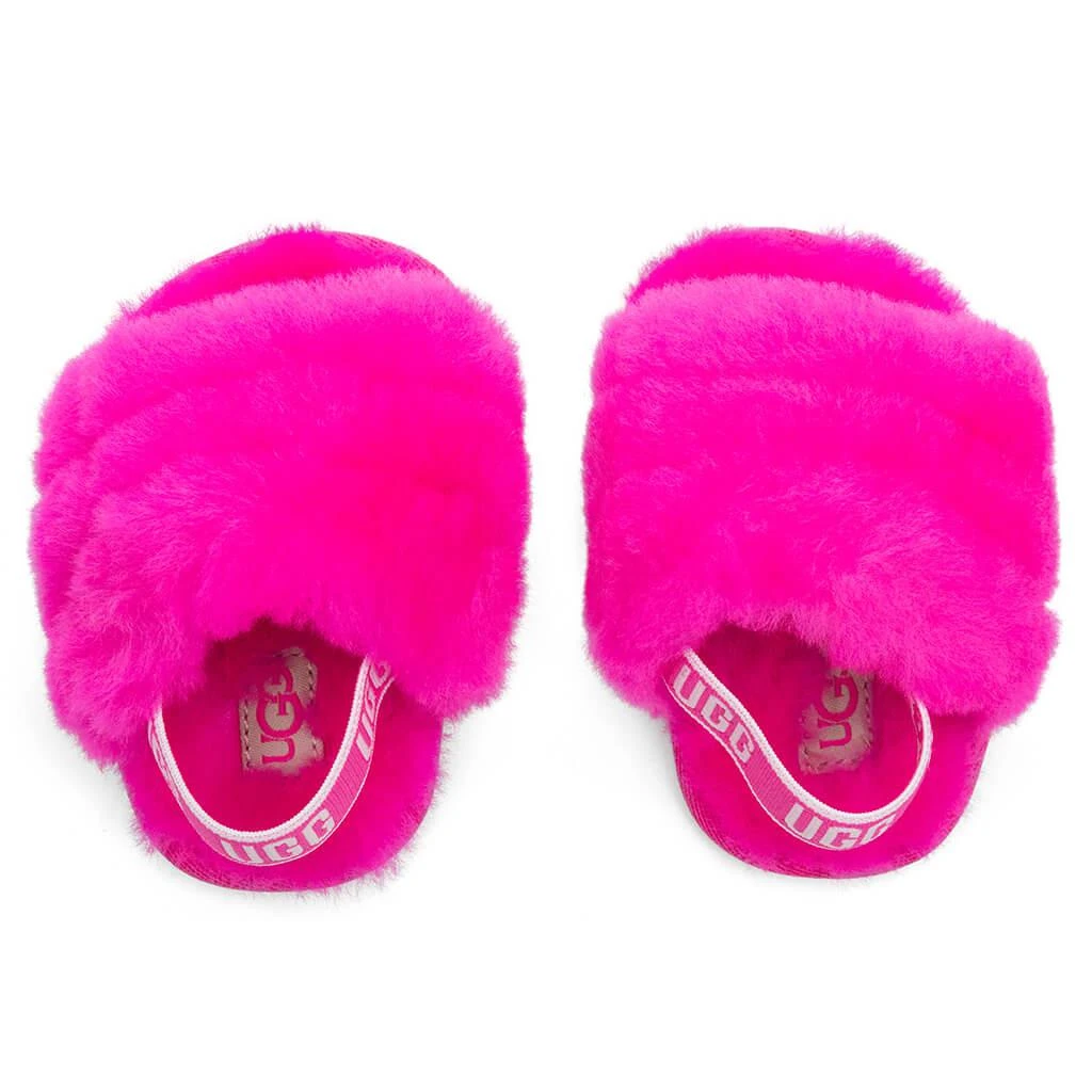 商品UGG|Baby Fluff Yeah Slide - Rock Rose,价格¥416,第2张图片详细描述