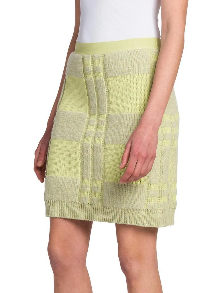 商品Bottega Veneta|Check Waffle-Knit Miniskirt,价格¥8618,第4张图片详细描述