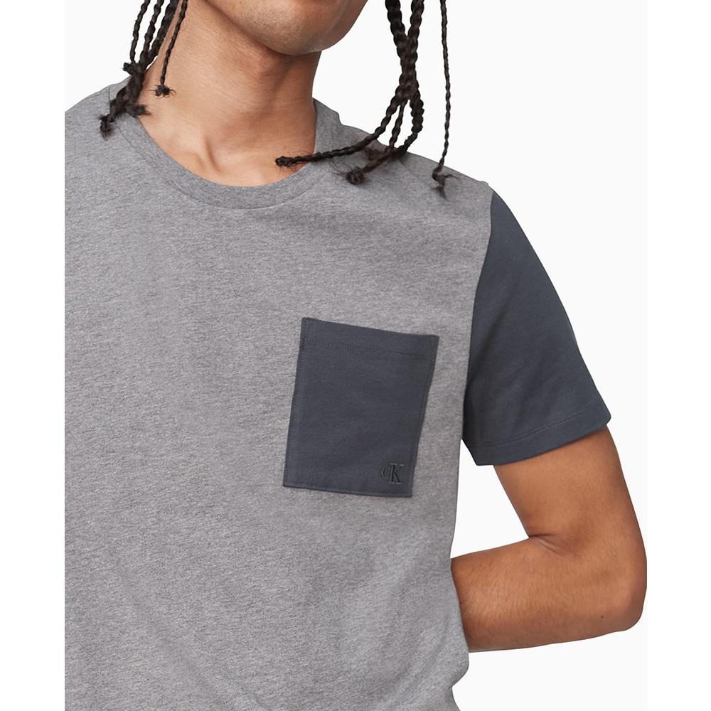 Men's Colorblocked Pocket T-Shirt商品第3张图片规格展示