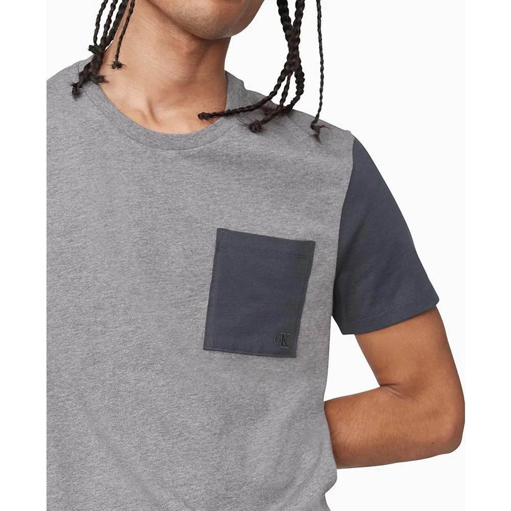 商品Calvin Klein|Men's Colorblocked Pocket T-Shirt,价格¥107,第3张图片详细描述