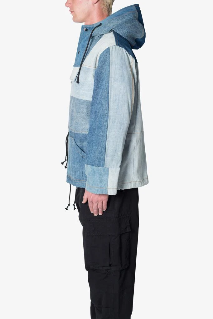 商品MNML|Patchwork Denim Pullover - Blue,价格¥302,第3张图片详细描述