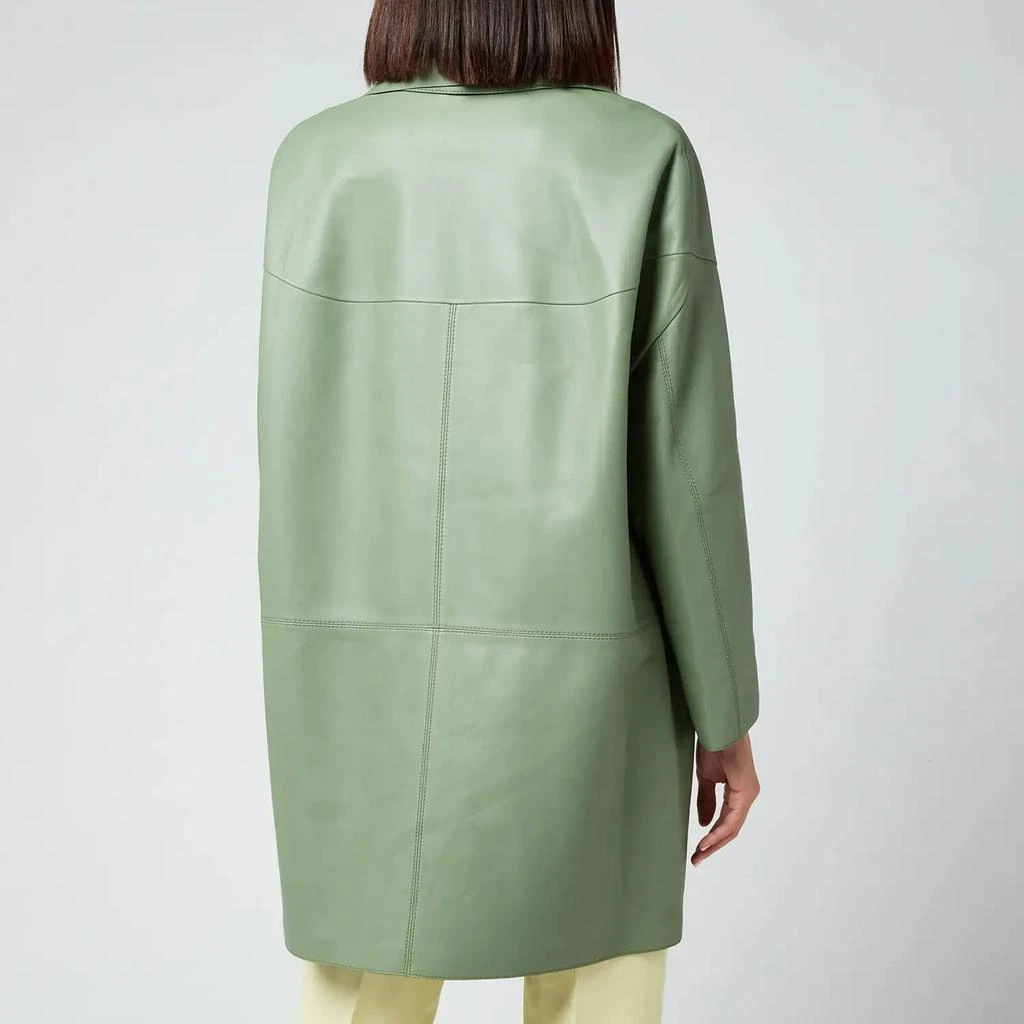 商品Salvatore Ferragamo|Salvatore Ferragamo Women's Long Leather Coat,价格¥3655,第2张图片详细描述