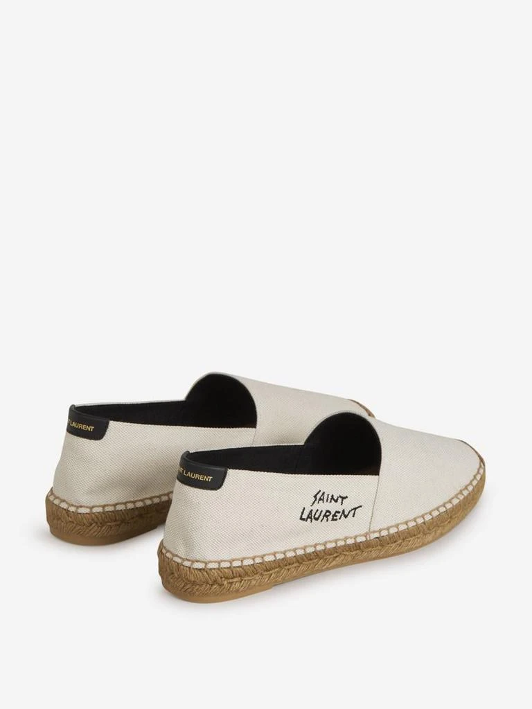 商品Yves Saint Laurent|Saint Laurent Embroidered Canvas Espadrilles,价格¥3912,第3张图片详细描述