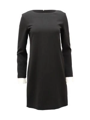 商品[二手商品] Theory|Theory Long-Sleeved Mini Dress With Bateau Neckline In Black Triacetate,价格¥825,第1张图片