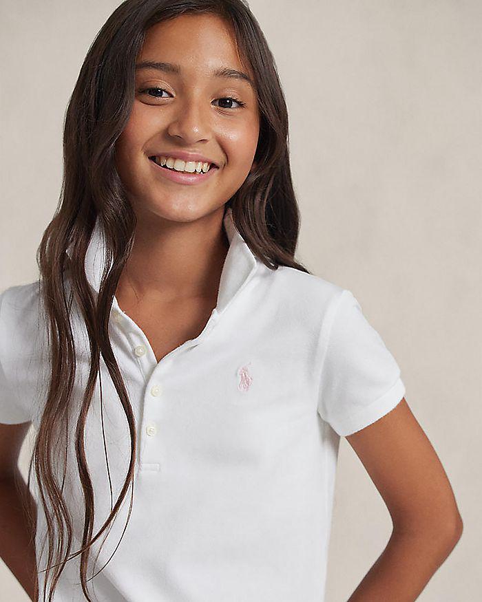 商品Ralph Lauren|Girls' Mesh Knit Polo - Little Kid, Big Kid,价格¥336,第4张图片详细描述