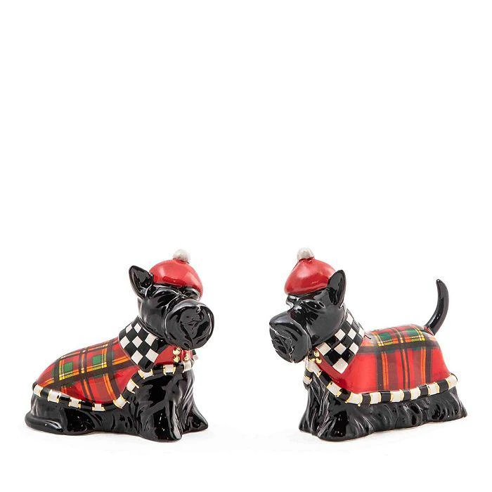 商品MacKenzie-Childs|Scottie Tartan Salt and Pepper Set,价格¥358,第1张图片