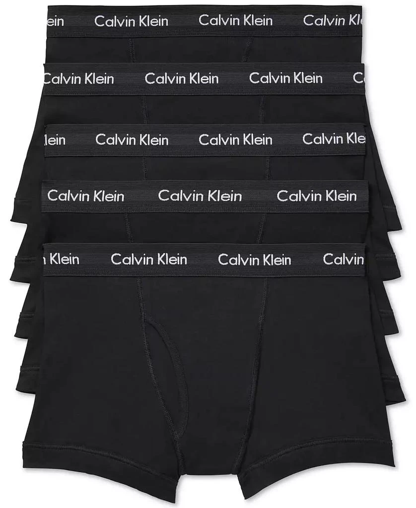 商品Calvin Klein|Men's 5-Pk.经典棉质平角裤,价格¥370,第1张图片