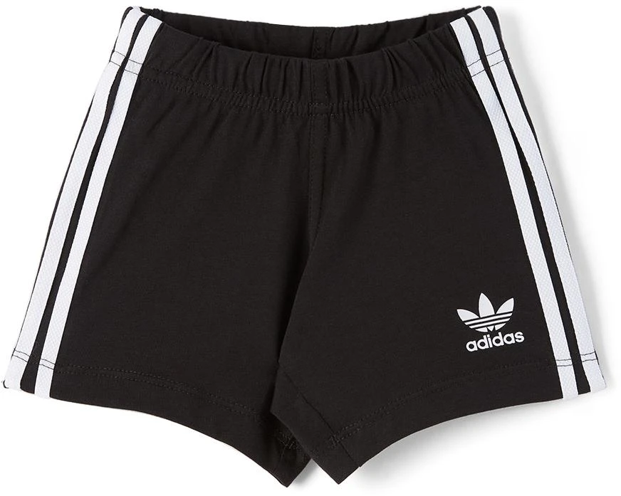 商品Adidas|Baby White & Black Trefoil T-Shirt & Shorts Set,价格¥380,第4张图片详细描述