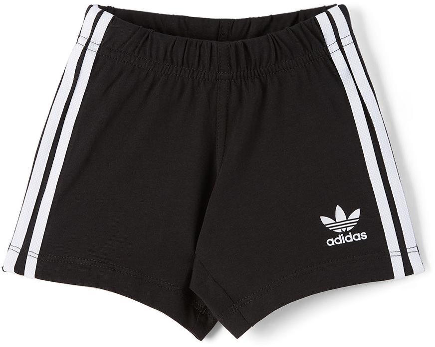 商品Adidas|Baby White & Black Trefoil T-Shirt & Shorts Set,价格¥277,第6张图片详细描述