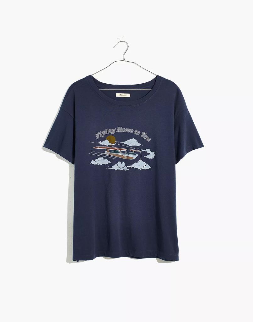 商品Madewell|Flying Home to You Softfade Cotton Oversized Tee,价格¥94,第7张图片详细描述