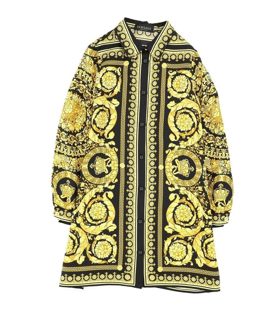 商品Versace|Versace Kids Barocco Printed Long-Sleeved Shirt Dress,价格¥2159,第1张图片