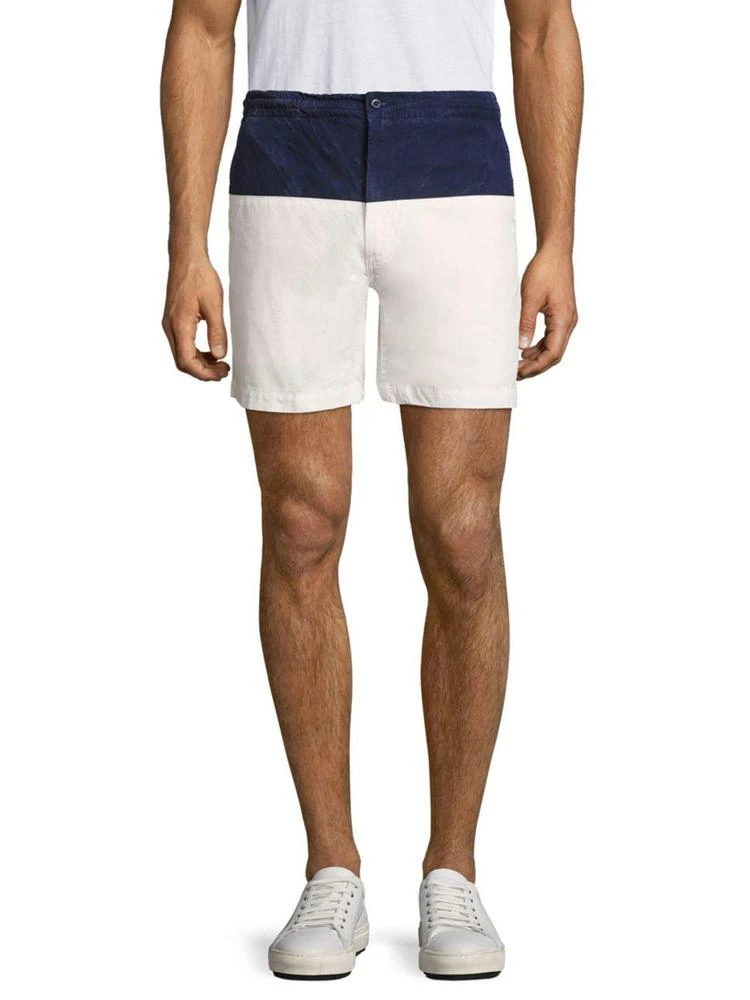 商品Ralph Lauren|Colorblock Cotton Shorts,价格¥196,第1张图片