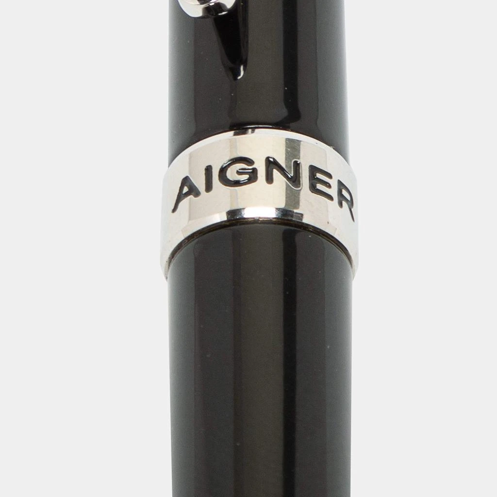 商品[二手商品] Aigner|Aigner Black Resin Silver Tone Ballpoint Pen,价格¥997,第5张图片详细描述